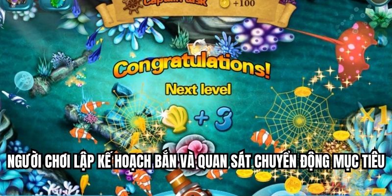 খেলোয়াড়রা তাদের শট পরিকল্পনা করে এবং লক্ষ্যের গতিবিধি পর্যবেক্ষণ করে